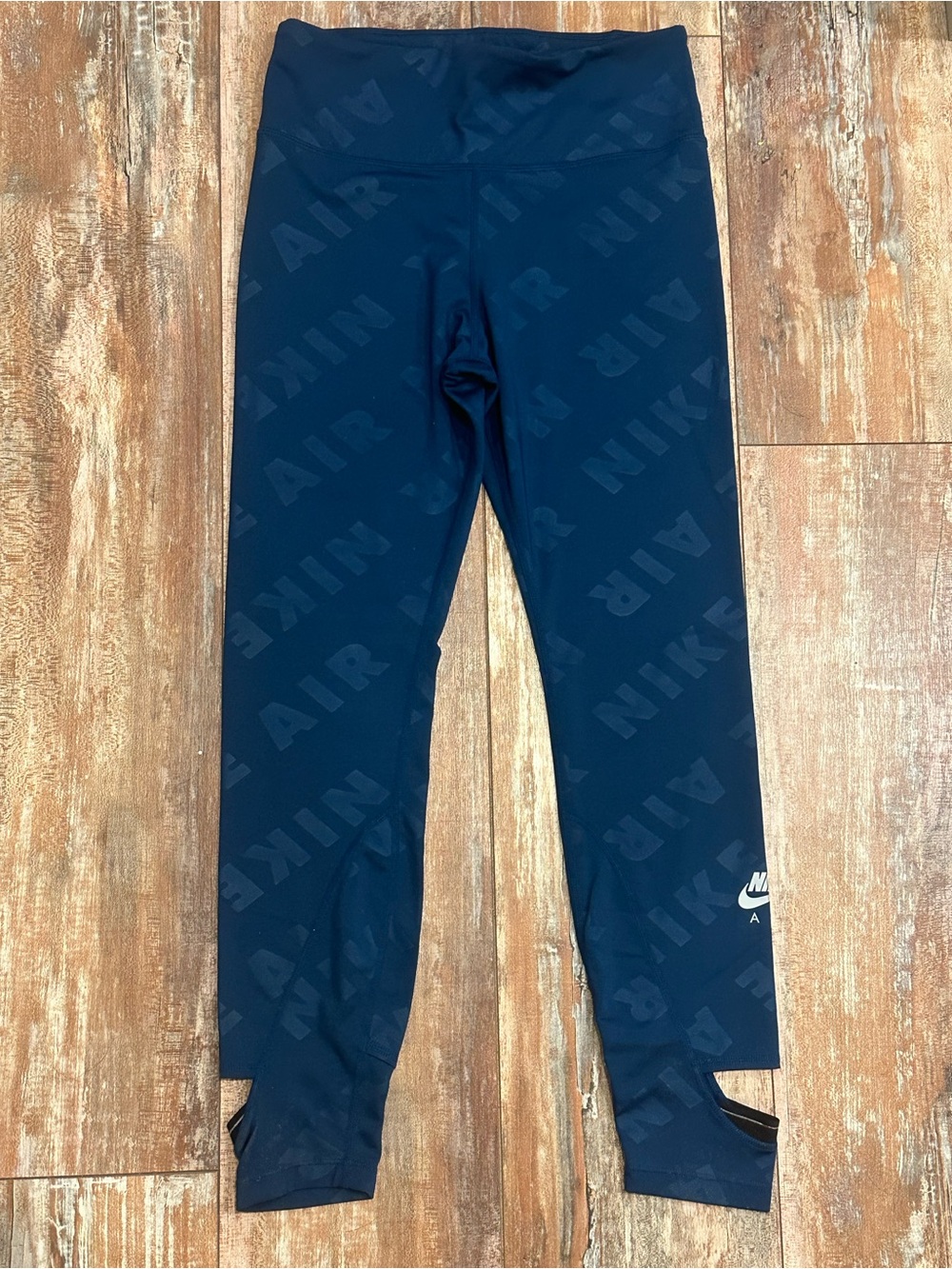 Nike Navy Logo All-Over Print Leggings
